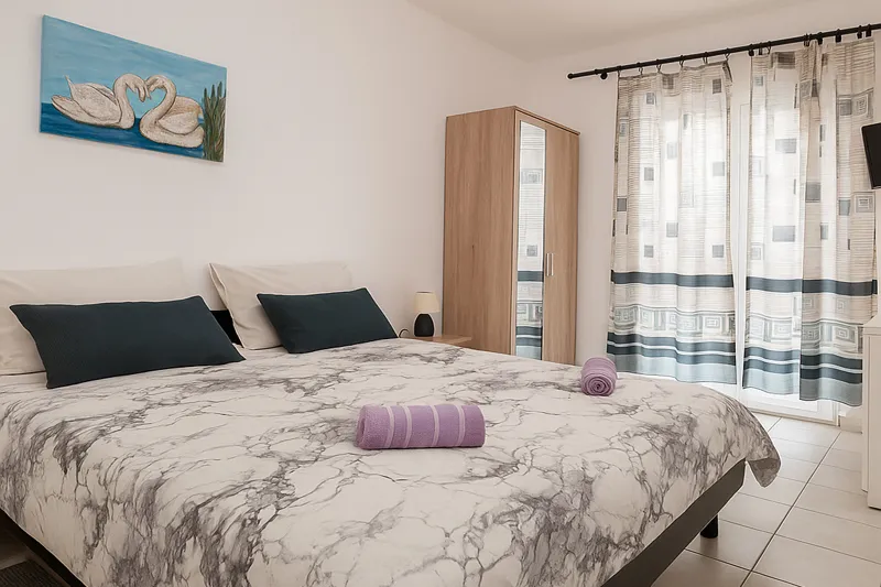 Apartman A2 – udoban smještaj u Podaci blizu mora bedroom